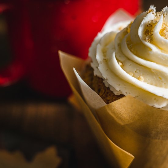 GF Coffee & Walnut Cupcakes