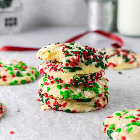 Christmas Sprinkle Cookies