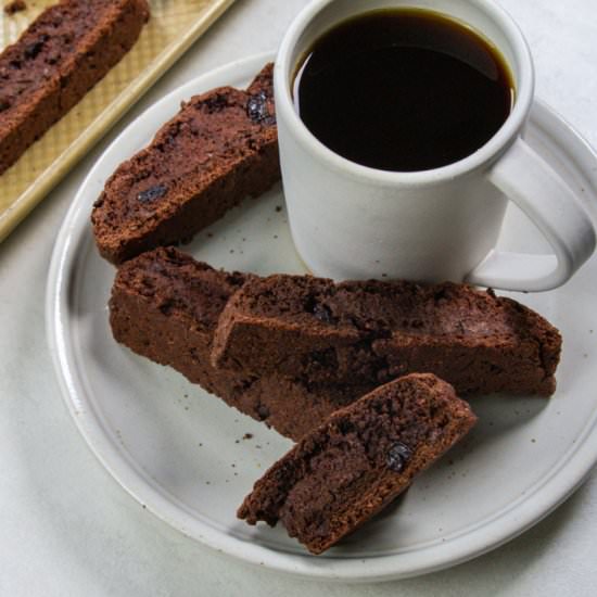 Chocolate Cherry Biscotti