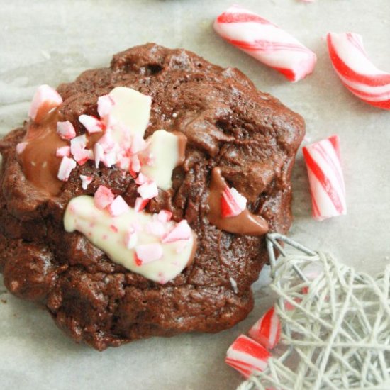 Dark Chocolate Peppermint Cookies