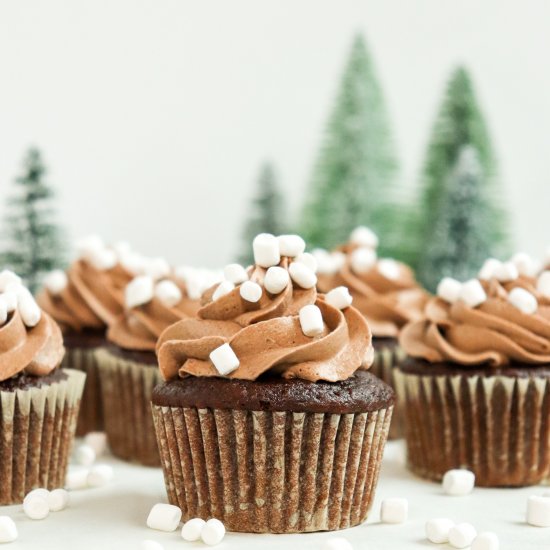 Hot Chocolate Cupcakes