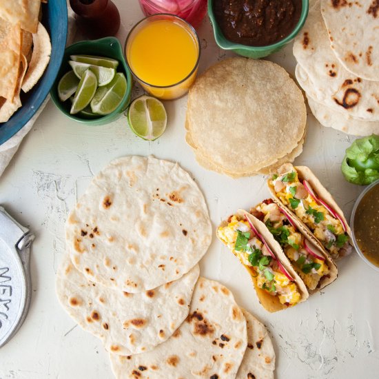 Homemade Corn & Flour Tortillas