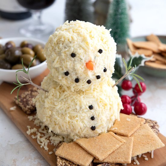 Snowman Cheeseball