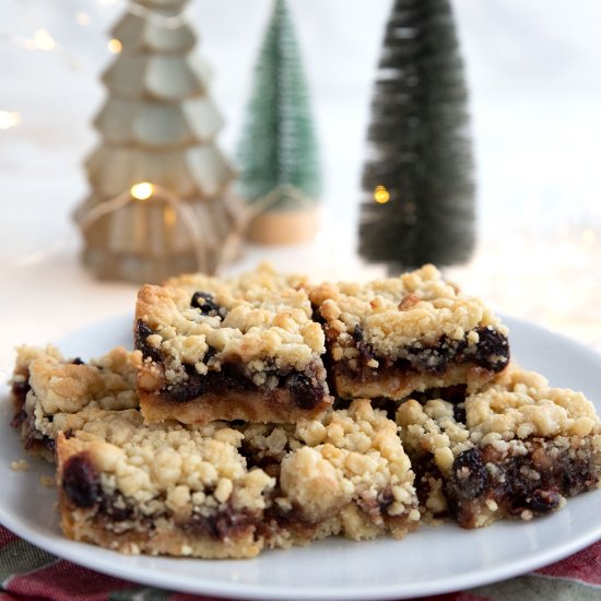 Keto Mincemeat Shortbread Bars