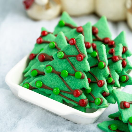 Christmas Tree Sugar Cookies