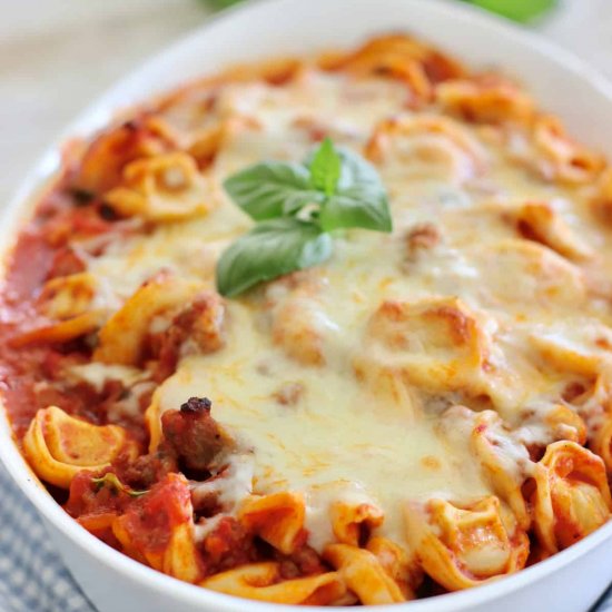 Tortellini Casserole with Sausage