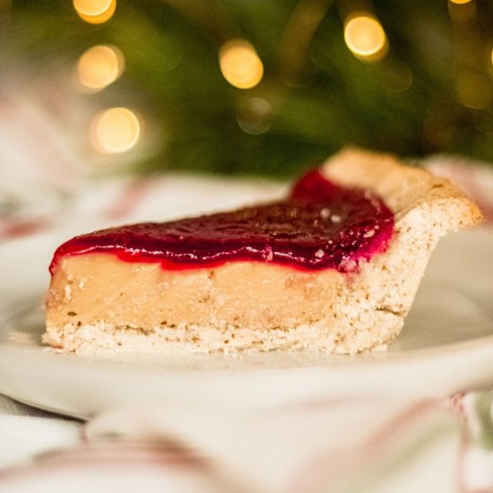 Cranberry Custard Pie