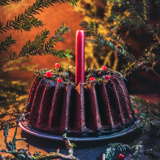 Chocolate Sourdough Bundt Bread