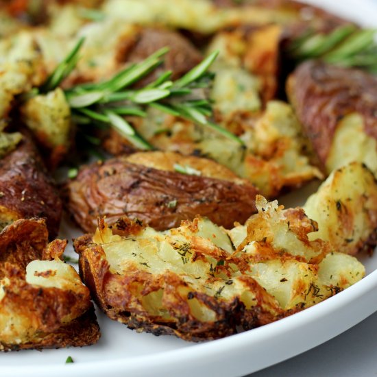 Air Fryer Smashed Potatoes