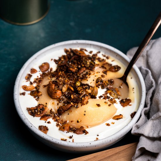 Yogurt Bowl w/ Poached Quince