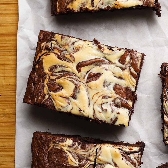 Cheesecake Marble Brownies