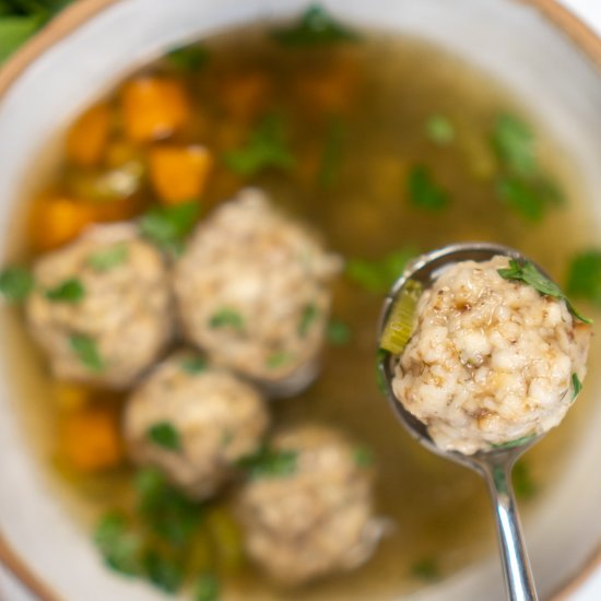 Vegan Matzo Ball Soup