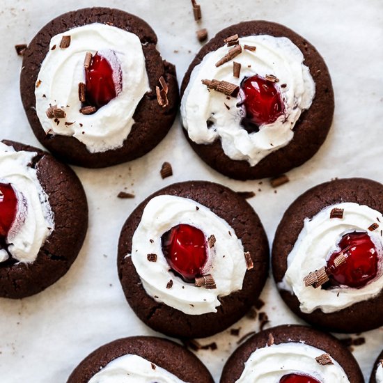 Black Forest Thumbprint Cookies