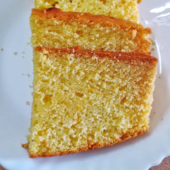 Eggless Orange Cake