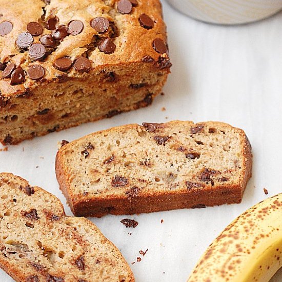 Sourdough discard banana bread