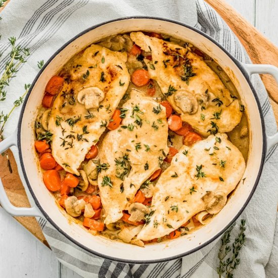 Dutch Oven Chicken and Vegetables