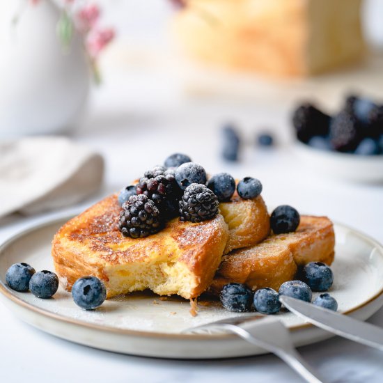 Brioche French Toast, soft crispy