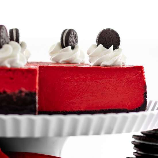 Red Velvet Oreo Cheesecake