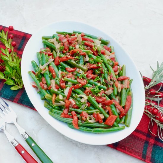 Red Pepper Green Beans