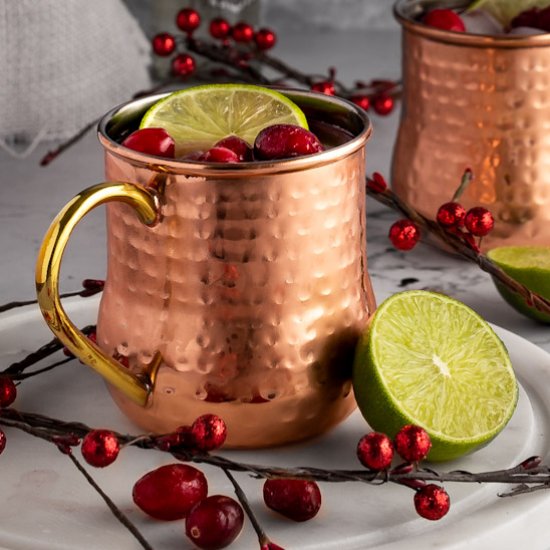 Festive Cranberry Moscow Mule