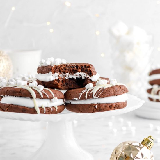 Hot Cocoa Sandwich Cookies