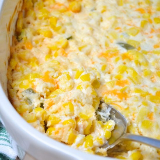 Cheddar Jalapeno Corn Casserole