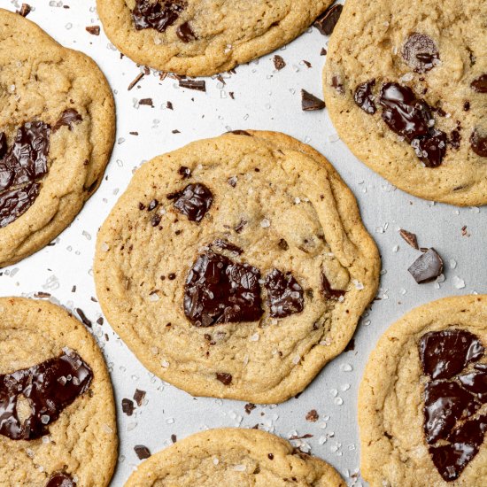 Oat Flour Chocolate Chip Cookies