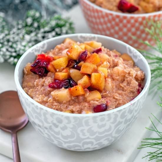 Cranberry Apple Oatmeal