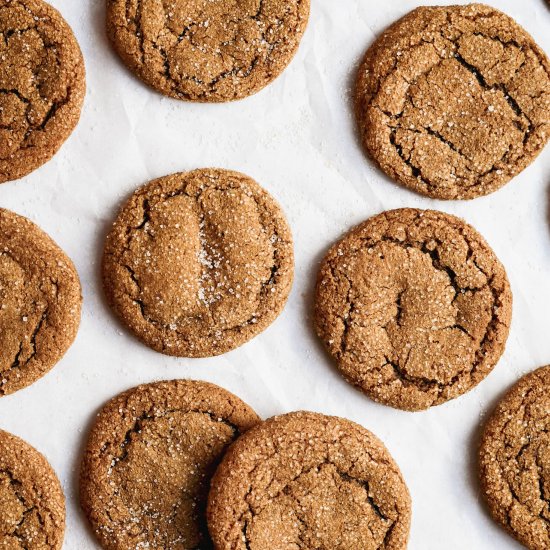 Gluten-Free Soft Molasses Cookies