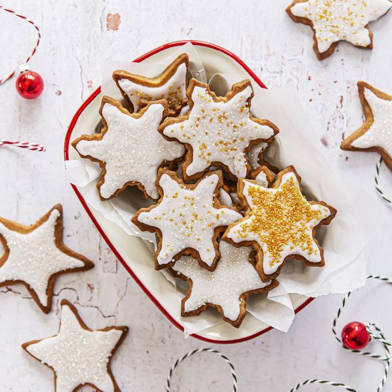 Spiced Snowflake Cookies