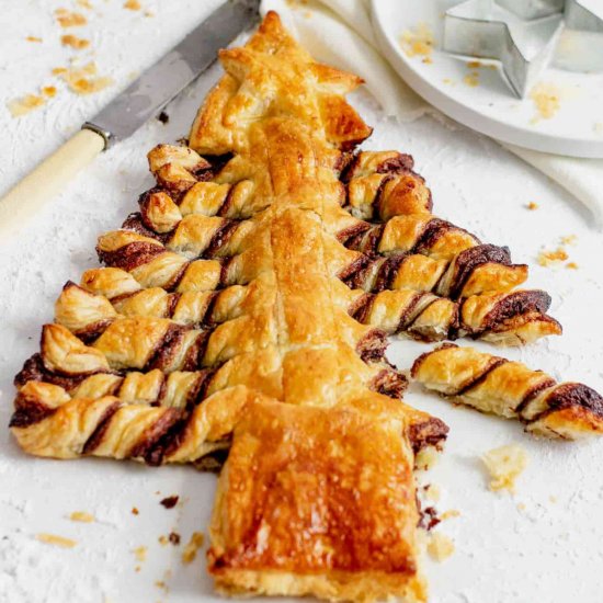 Chocolate Puff Pastry Tree