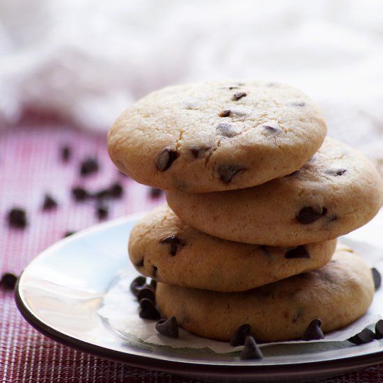 Condensed Milk Choco Chip Cookies