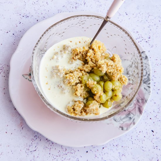 Easy Gooseberry Crumble