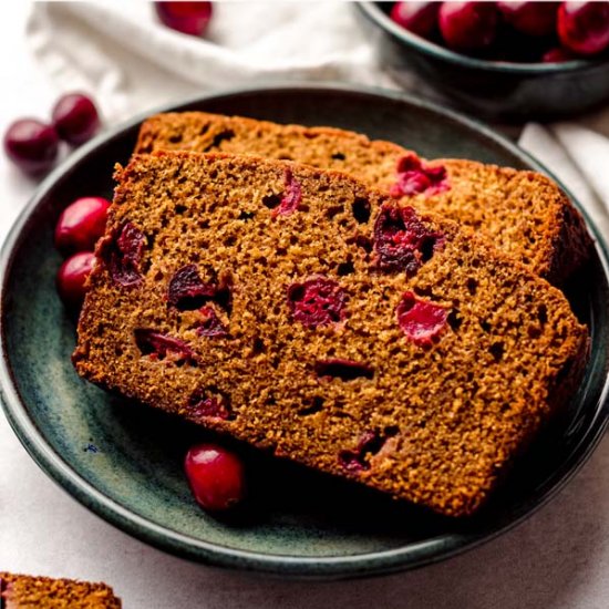 cranberry gingerbread