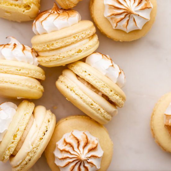 Banana Cream Pie Macarons