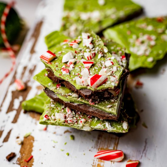 Matcha Peppermint Bark