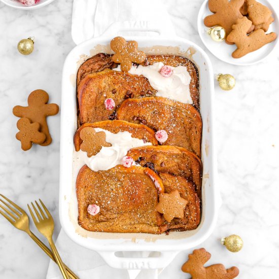 Overnight Gingerbread French Toast