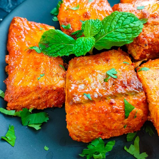 Easy Tandoori Salmon (Oven Baked)