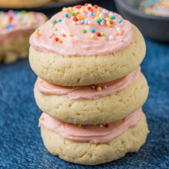 Vegan Frosted Sugar Cookies