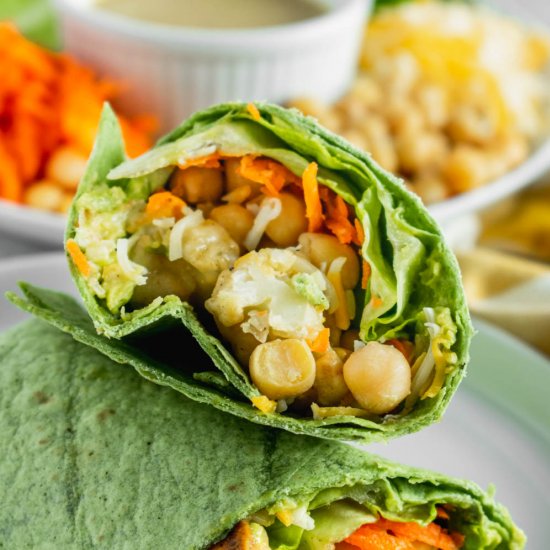 Honey Mustard Cauliflower Wrap