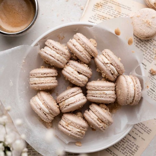 Coffee Cake Macarons