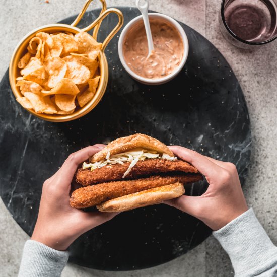 Crispy Fried Fish Sandwich