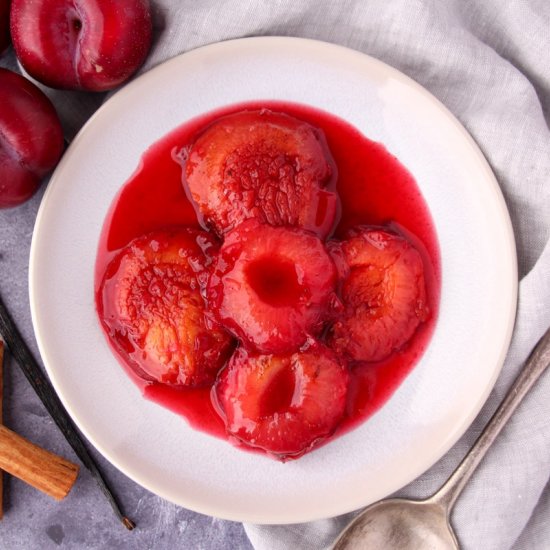 Stewed Plums