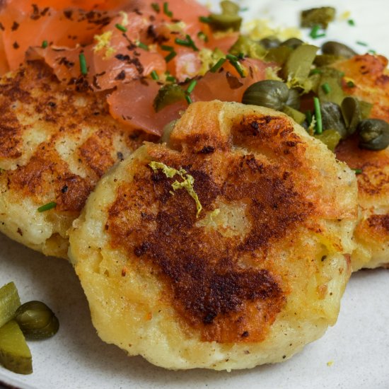 Leftover Roast Potato Cakes