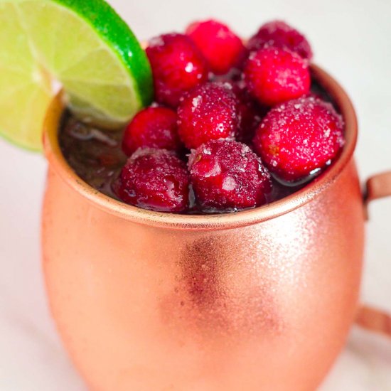 Cranberries Moscow Mule