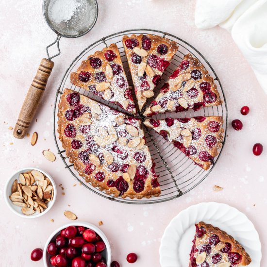 Cranberry Almond Frangipane Tart