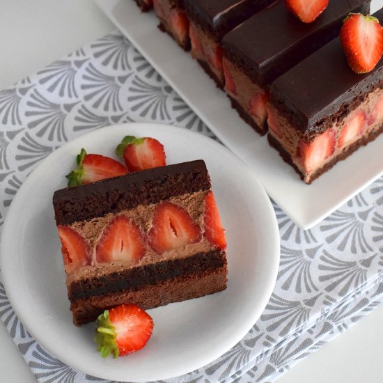 Strawberry Chocolate Cake