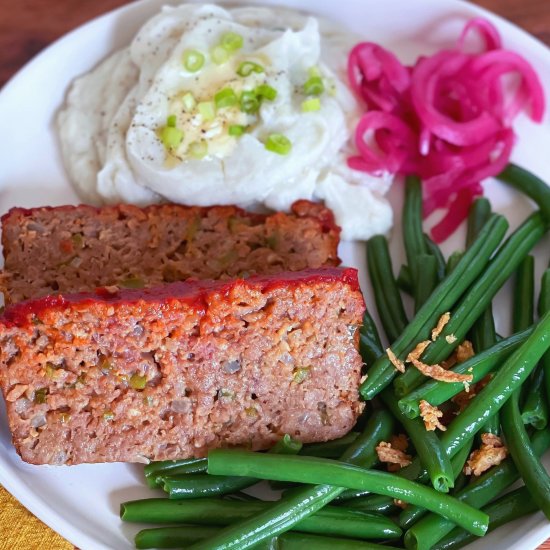 BBQ Vegan Meatloaf