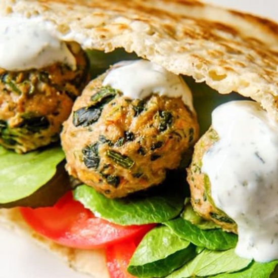 Ground Turkey & Spinach Meatballs