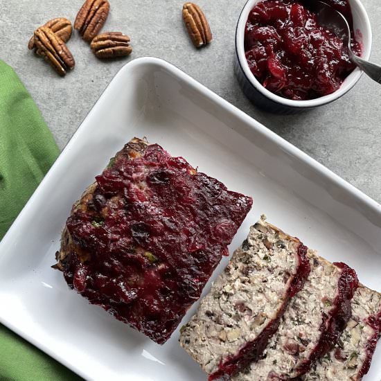 Cranberry turkey meatloaf